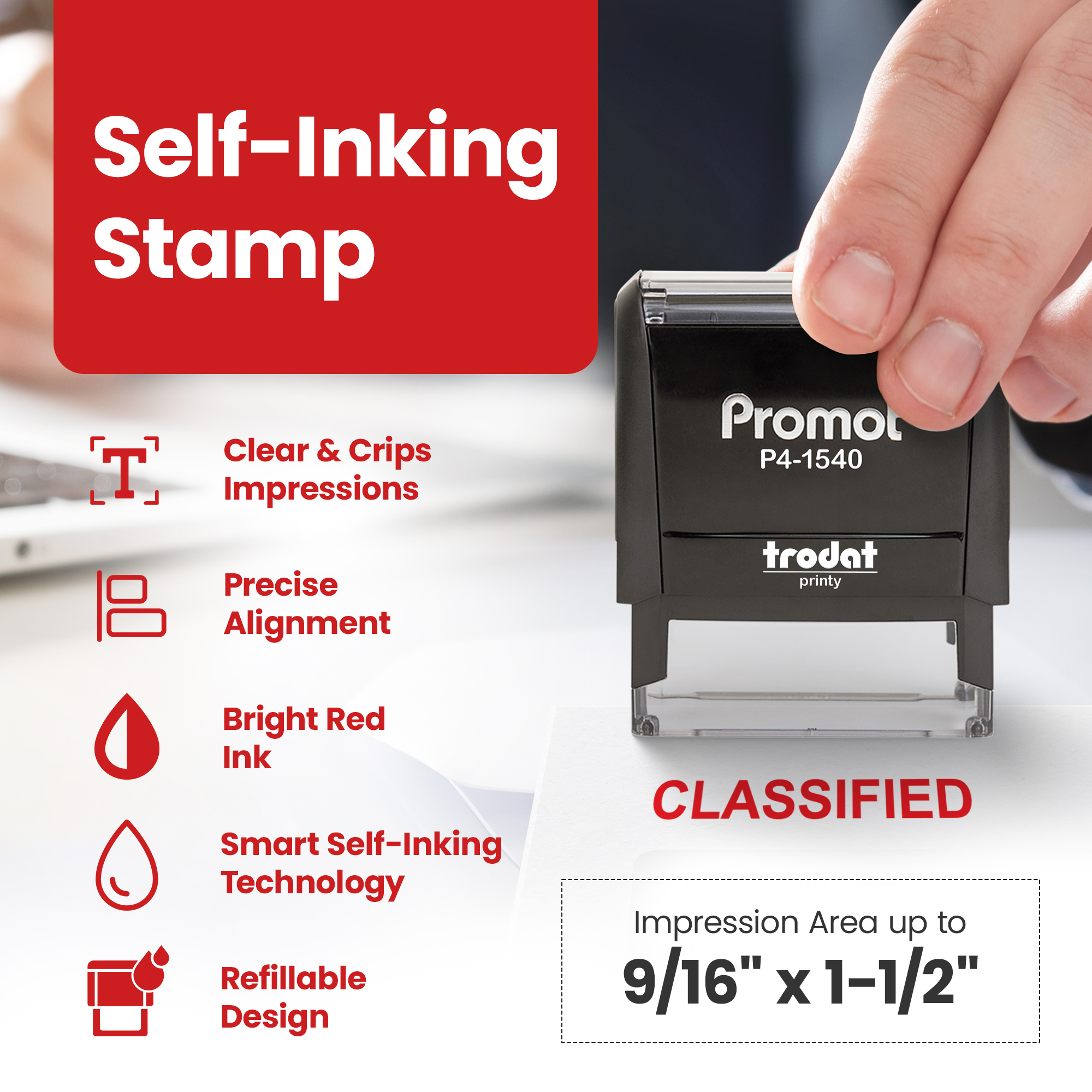 Classified Stamp hover